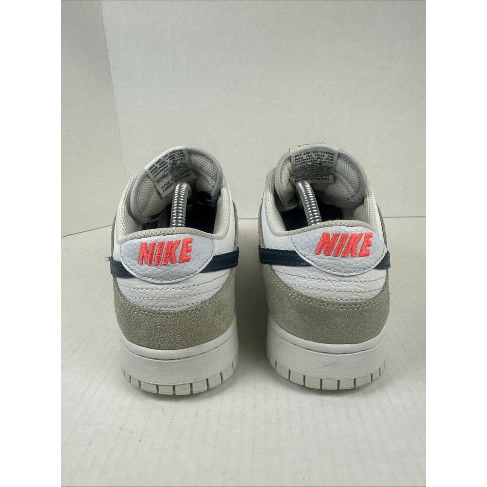 Size 10 - Nike Dunk Low Mini Swoosh - Football Grey Midnight Navy - Picture 3 of 8